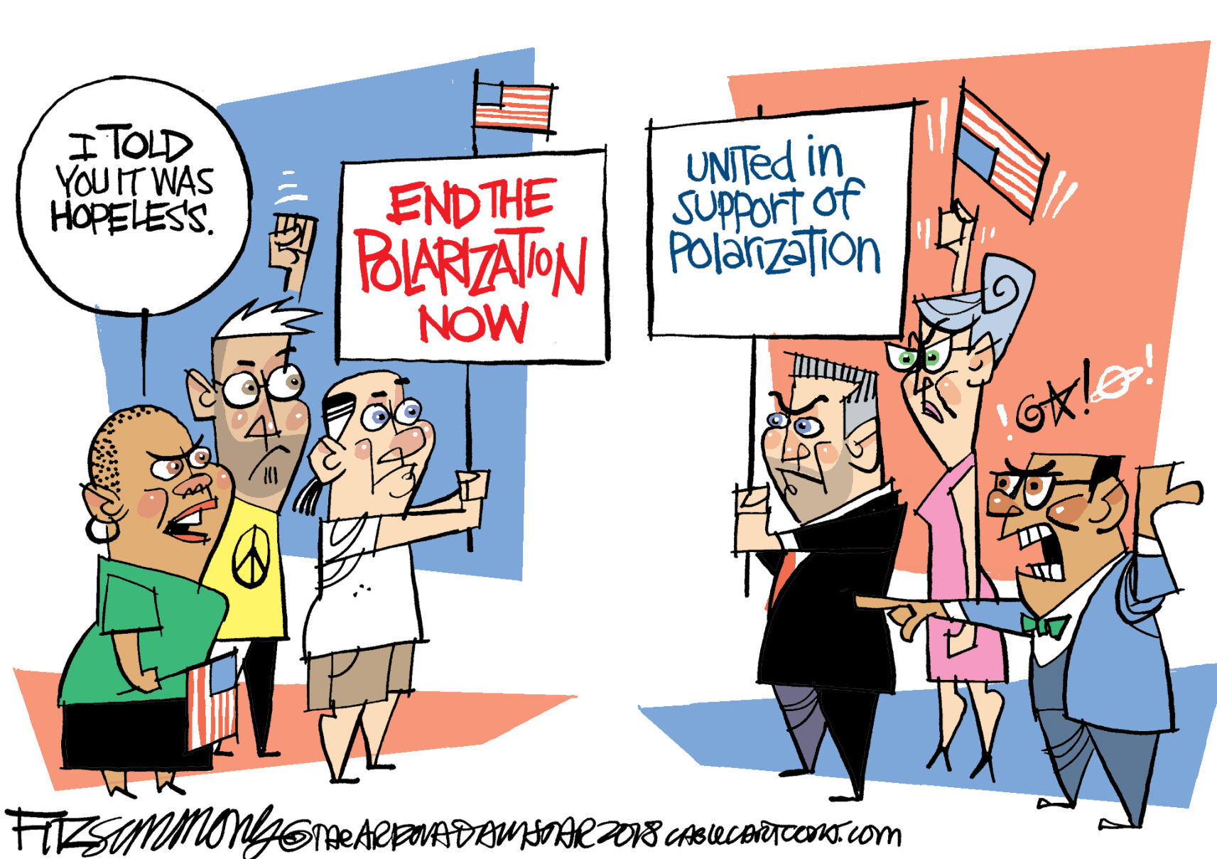Daily Fitz Cartoon: America